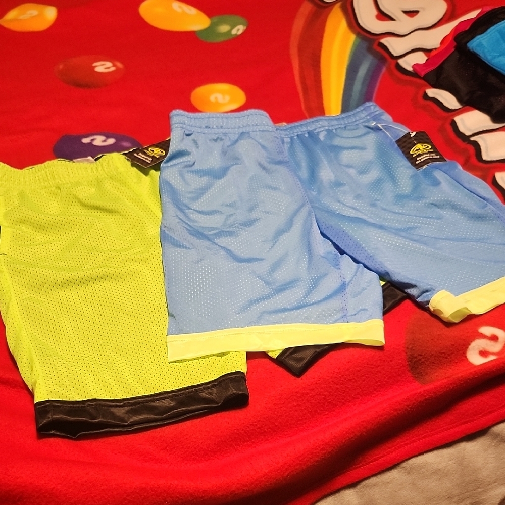 BUNDLE!Kids Blue and Green Mesh Shorts